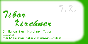 tibor kirchner business card